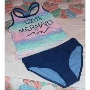 SO 2 PIECE MERMAID SWIMSUIT-SIZE 7/8